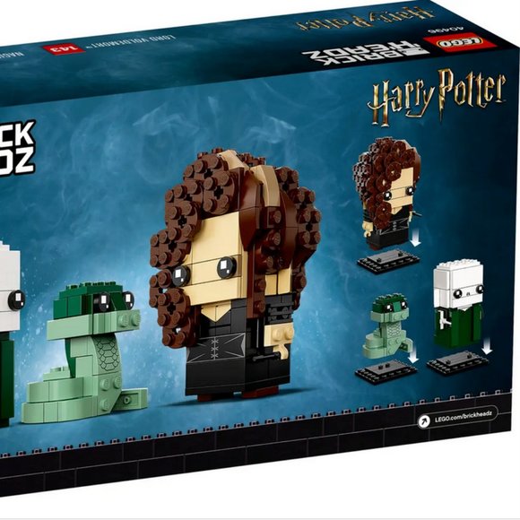 NIB Lego Harry Potter Brickheadz Voldermort Nagini Bellatrix - Retired Set 40496 - Picture 9 of 9